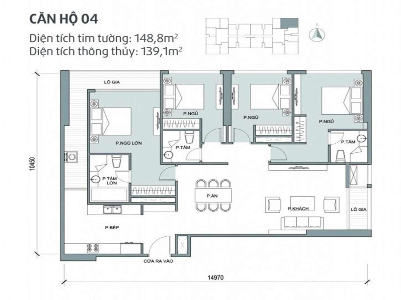 Bán căn hộ chung cư Park 12 Times City tầng 9 Floor Photo No.1
