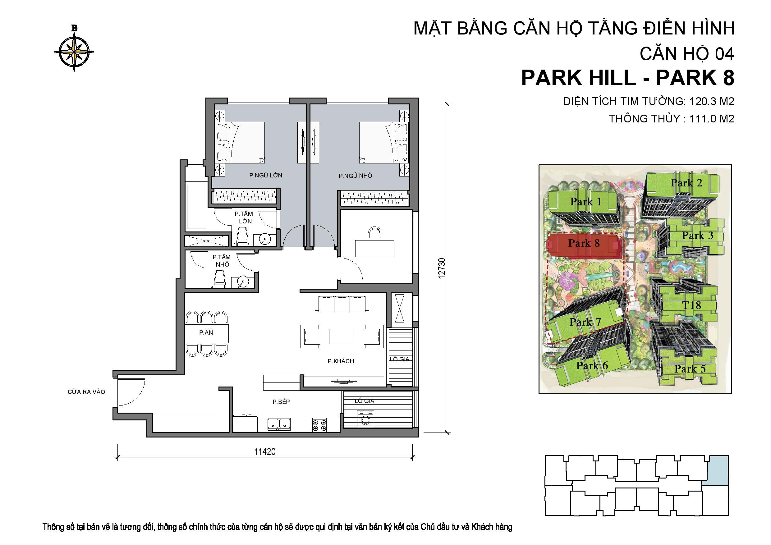 Bán căn hộ chung cư Park 8 Times City tầng 16 Floor Photo No.1