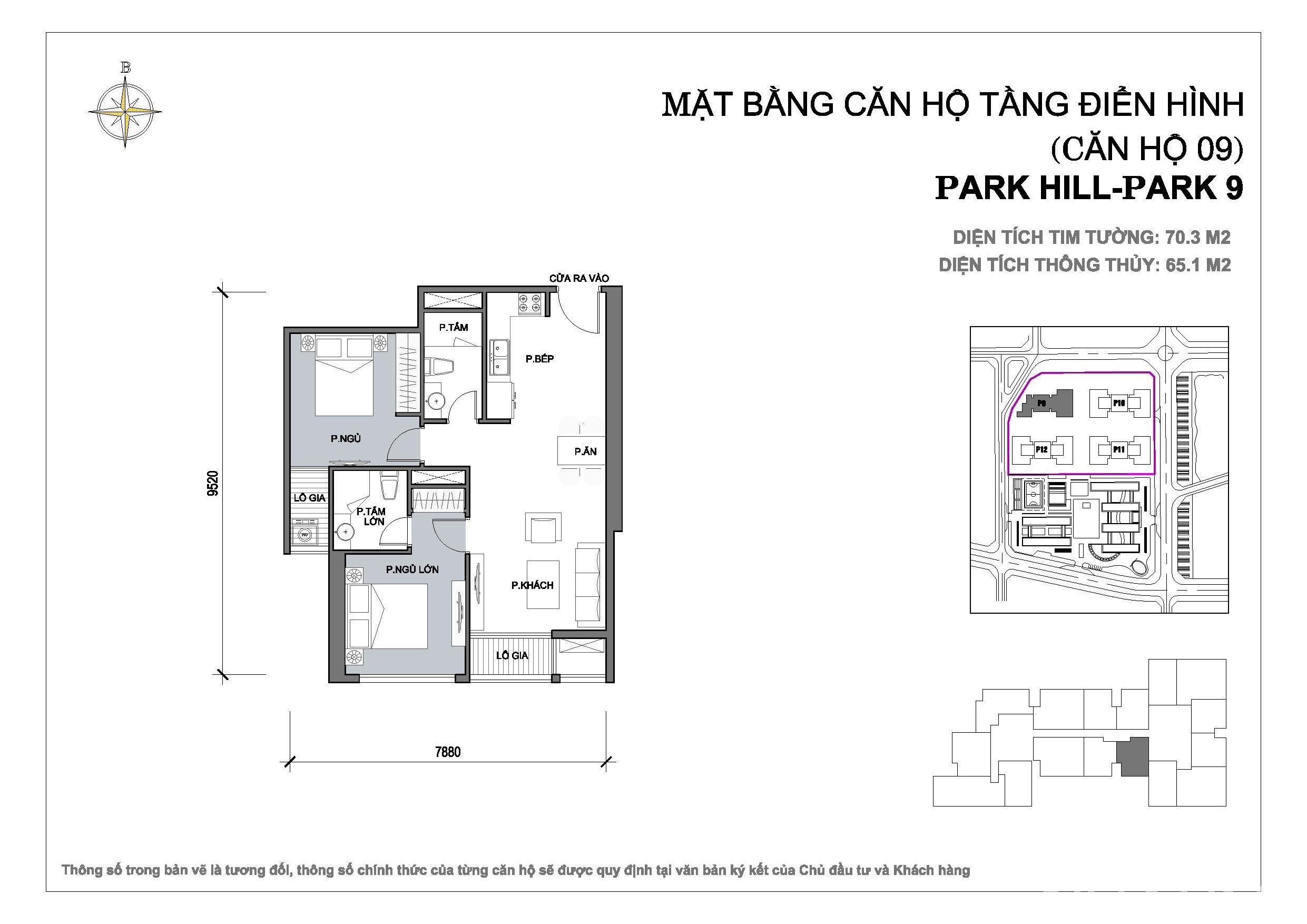 Bán căn hộ chung cư Park 9 Times City tầng 18 Floor Photo No.1