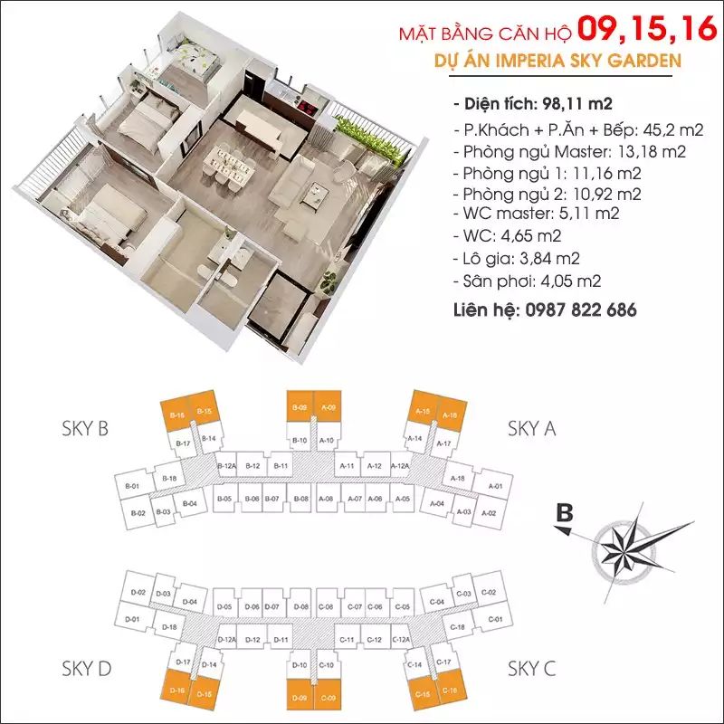 Bán căn góc toà A - Imperia Sky Garden Photo No.5