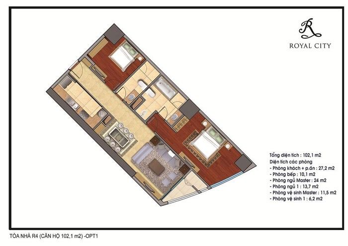 Bán căn hộ R4 Royal City tầng 12