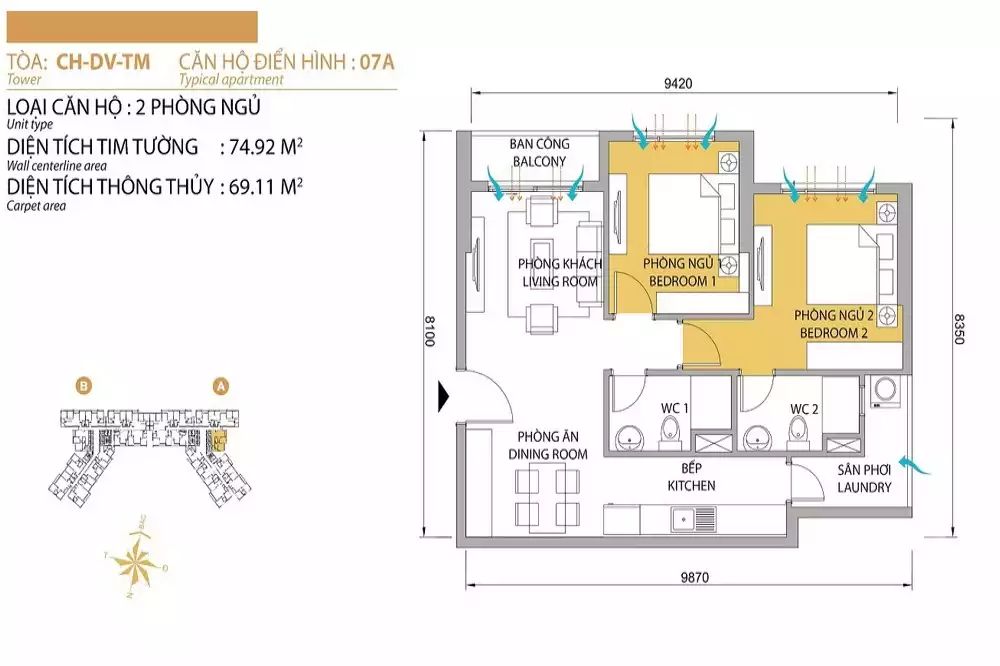 Bán căn hộ T5 Masteri Thảo Điền tầng 27 Photo No.11
