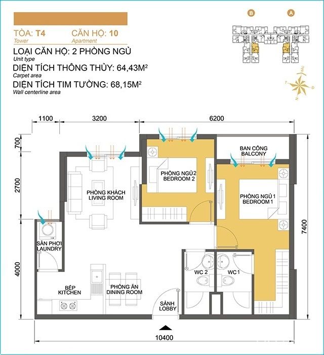 Bán căn hộ T4 Masteri Thảo Điền tầng 08
