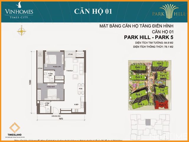 Bán 2pn dt rộng 85m Park 05 Floor Photo No.1