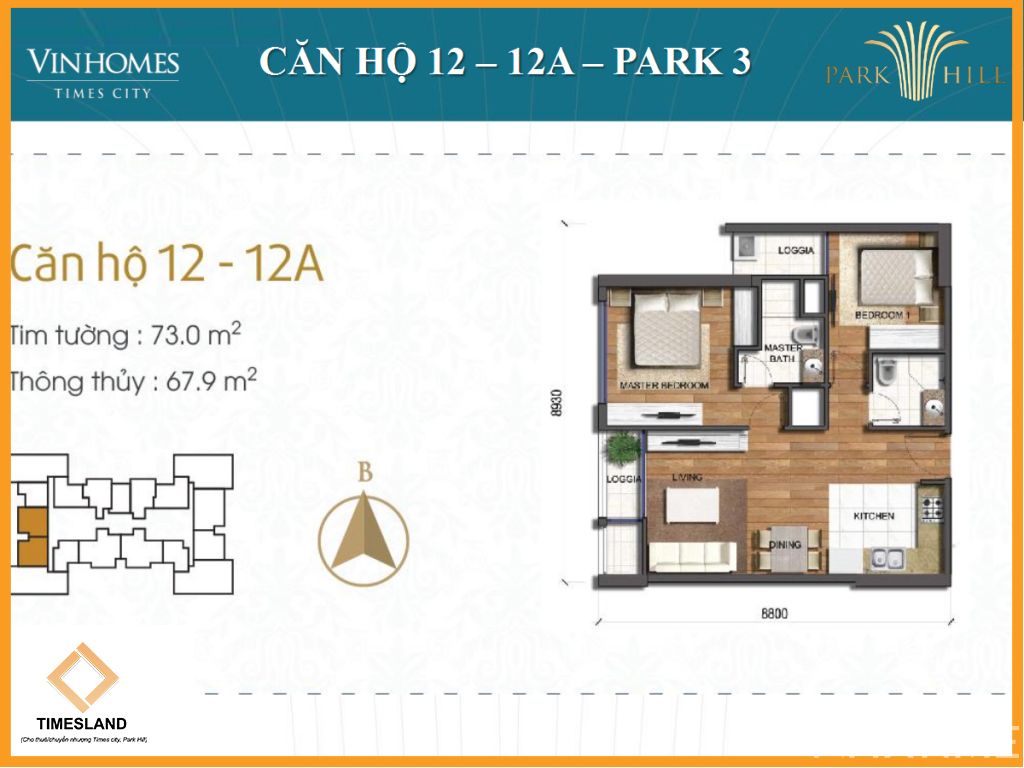 Cho thuê 2Pn full đồ đẹp Park 03 Floor Photo No.1