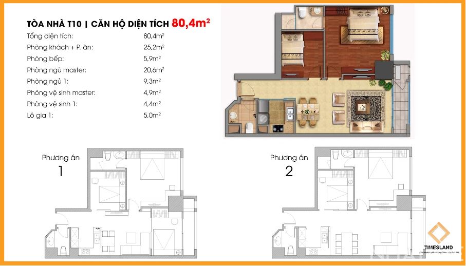 Cho thuê 2pn full đồ T10 Times City Floor Photo No.1