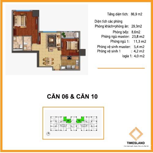 Cho thuê 2pn sáng đẹp T06 full đồ Floor Photo No.1