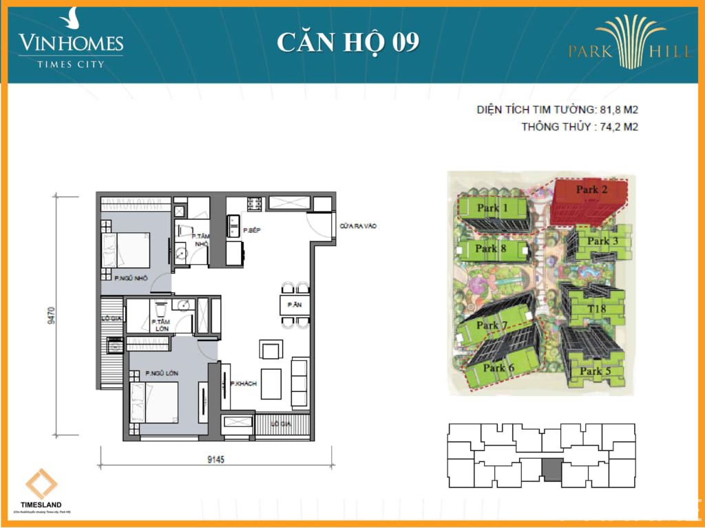 Bán 2pn rộng Park 02 Floor Photo No.1