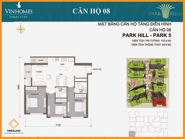 Bán 3pn góc Park 05 full đồ đẹp thoáng Floor Photo No.1