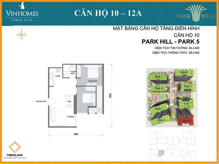 Cho thuê 2pn full đồ đẹp Park 05 Floor Photo No.1