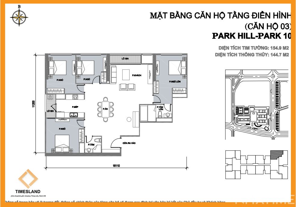 Bán 4pn Vip Park 10 dt 165m Floor Photo No.1