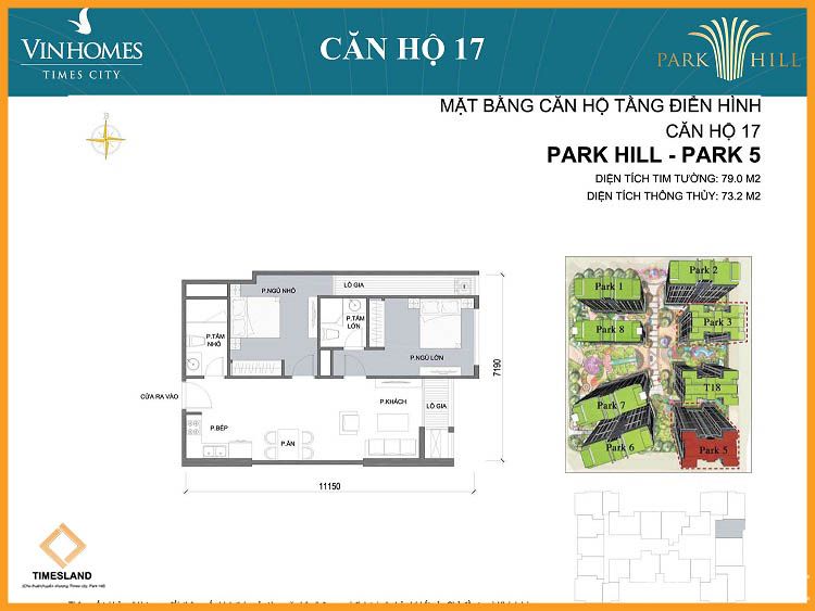 Cho thuê 2pn full đồ đẹp Park 05 Times City Floor Photo No.1