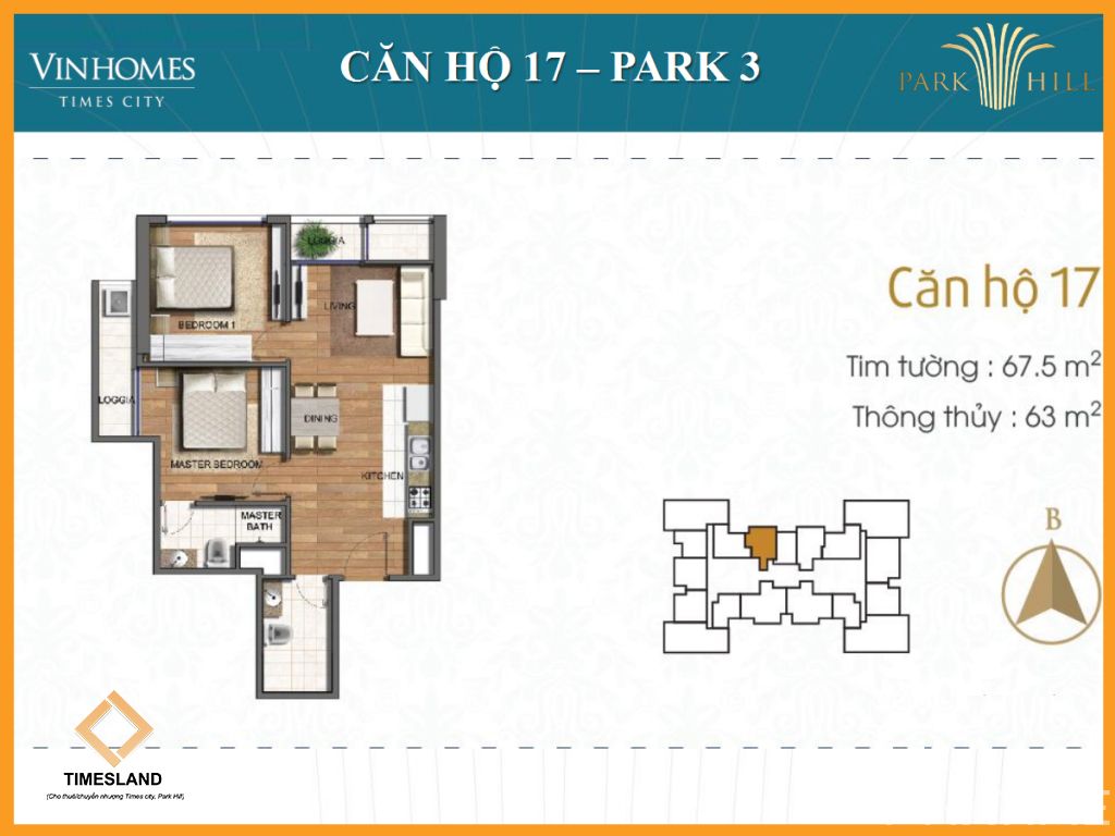 Bán 2pn đẹp Full đồ mới Park 03 Times City Floor Photo No.1