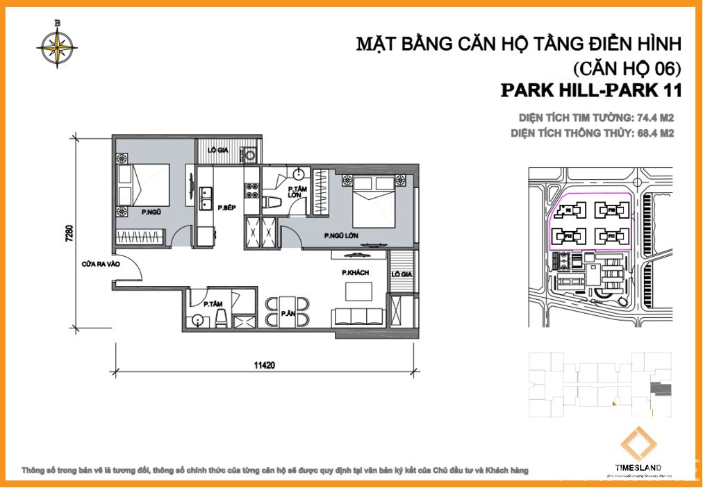 Bán 2pn đep Park 11 view quảng trường Floor Photo No.1