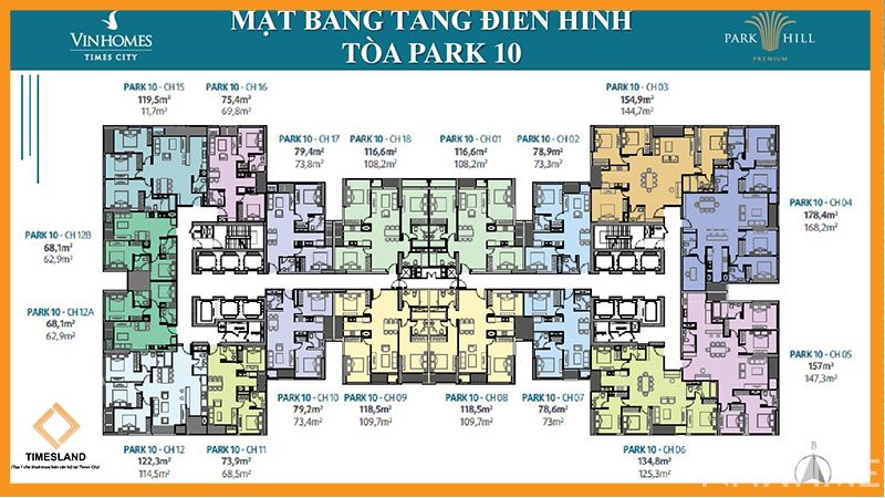 Bán 4pn 135m Park 10 Vip Times City Floor Photo No.2