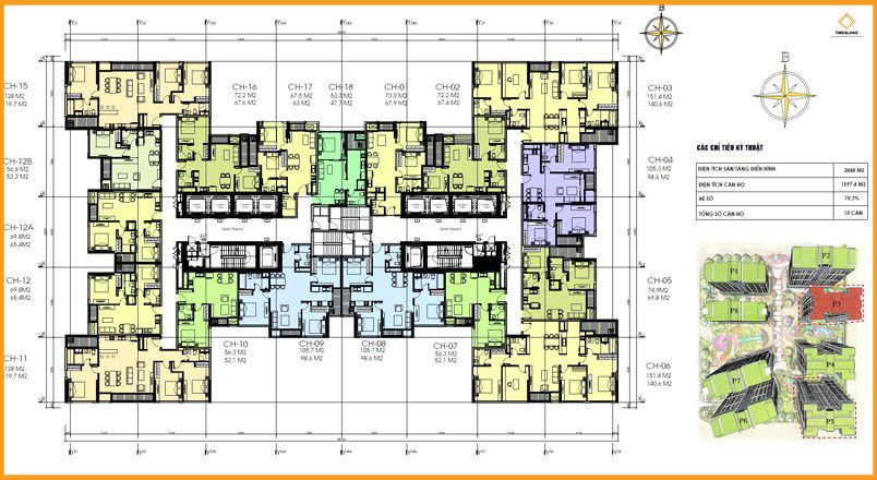 Cho thuê 1pn full đồ đẹp Park 03 có ban công Floor Photo No.2