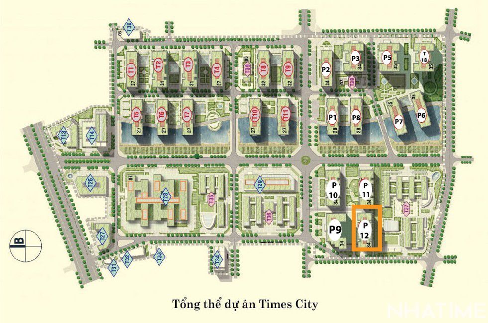 Bán 3pn góc tòa Park 12 Times City Floor Photo No.2