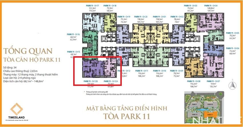 Bán 4pn duplex Park 11 Times City Floor Photo No.1