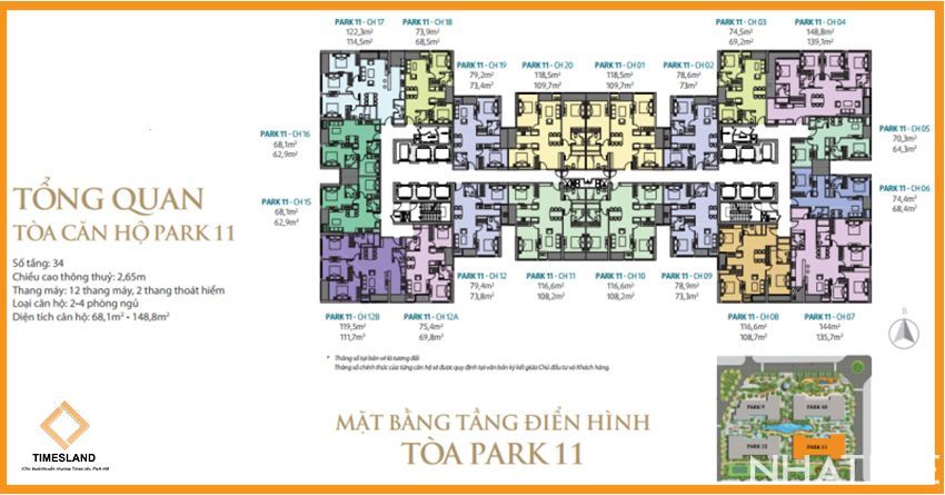 Bán 2pn sáng Park 11 Times City Floor Photo No.2