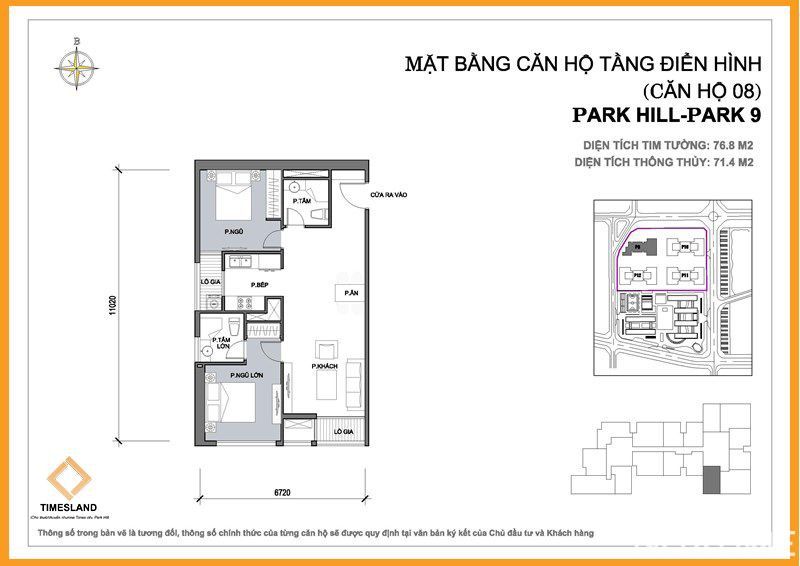 Bán 2pn góc Park 09 Times City