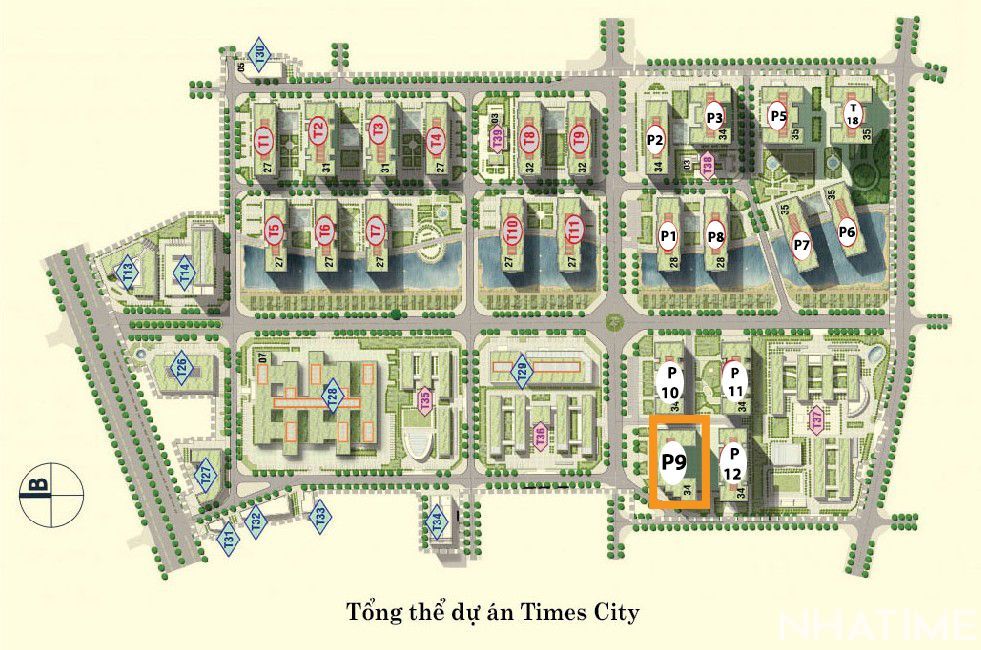 Bán 2pn góc Park 09 Times City Floor Photo No.1