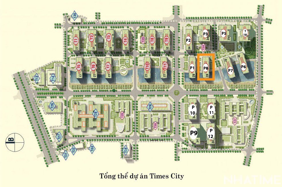 Bán 01 phòng ngủ tòa Park 08 Times City Floor Photo No.3