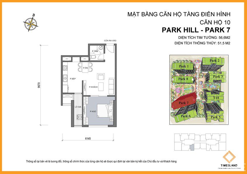 Bán 1pn toà Park 07 Times city Floor Photo No.1