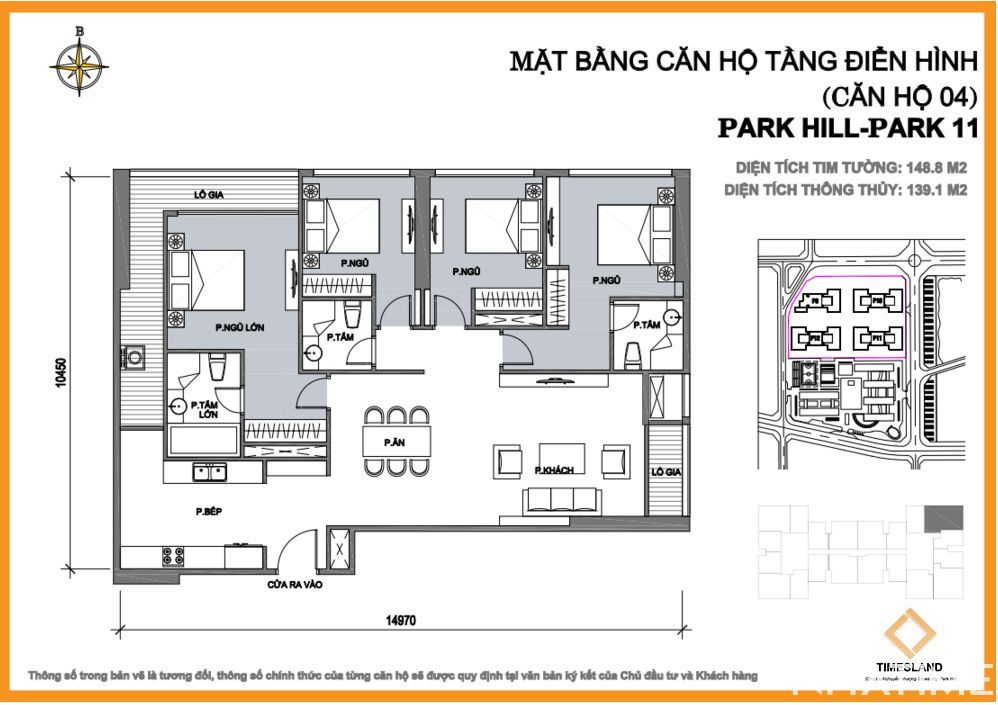 Cho thuê căn hộ 4 phòng ngủ Floor Photo No.1