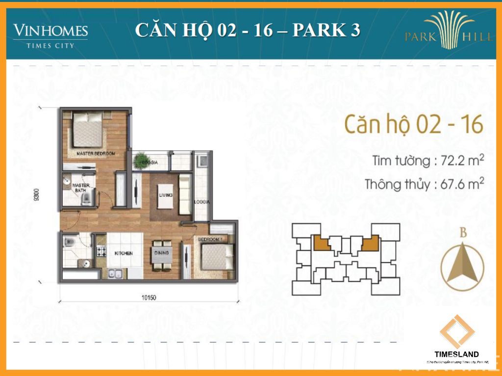 Cho thuê căn hộ 2 phòng ngủ Floor Photo No.1