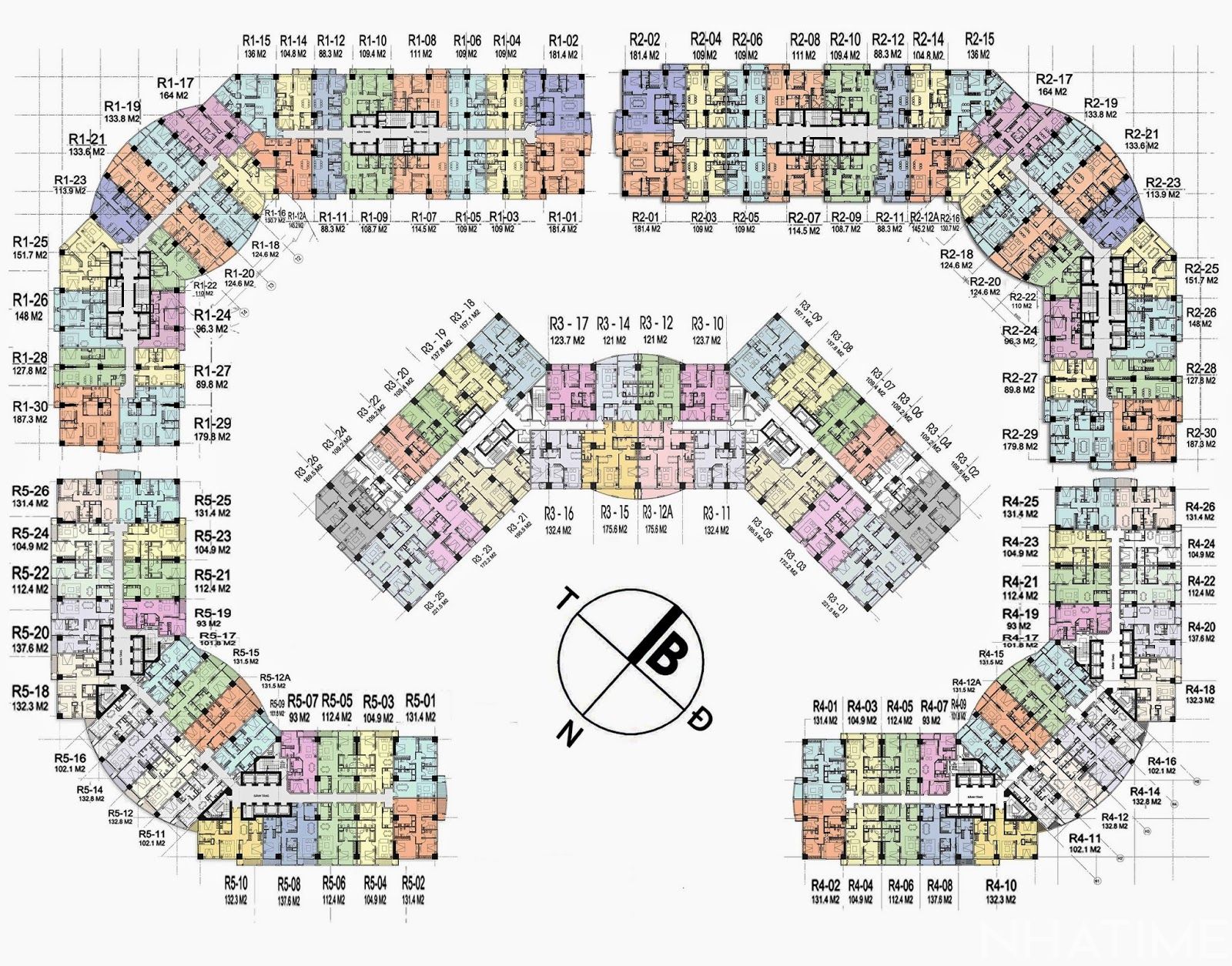 Layout mặt bằng căn hộ chung cư Royal City