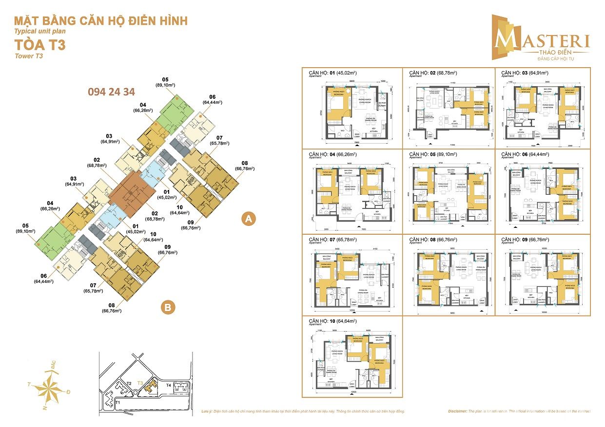 layout t3 masteri thảo điền