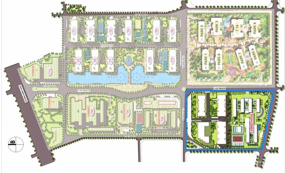 Layout mặt bằng căn hộ Park Hill Premium
